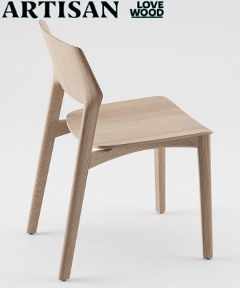 Fin designerskie krzesło drewniane | Artisan