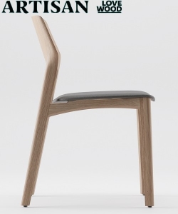 Fin Chair Soft tapicerowane krzesło Artisan 