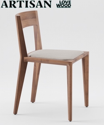 Hanny Chair Soft designerskie krzesło z tapicerowanym siedziskiem | Artisan