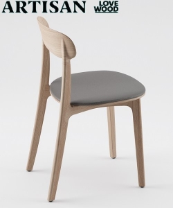 Designerskie drewniane krzesło Tanka Soft | Artisan