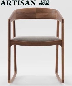 Tesa Chair Swinging Soft tapicerowane krzesło bujane Artisan 