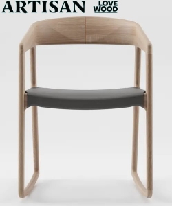 Tesa Chair Swinging Leather krzesło bujane | Artisan