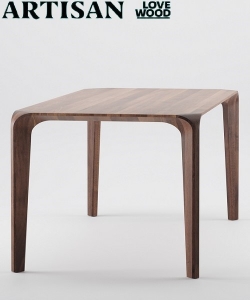 Flow nowoczesny stół z litego drewna | Artisan