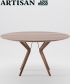 Lakri designerski drewniany stół okrągły | Artisan