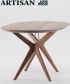 Lakri Table Oval 120 stół z litego drewna Artisan