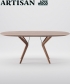 Lakri Oval 120 stół z litego drewna | Artisan