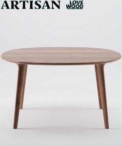 Luc Table Round okrągły stół drewniany Artisan