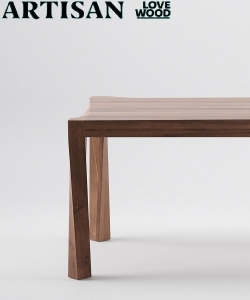 Torsio Table stół z litego drewna Artisan