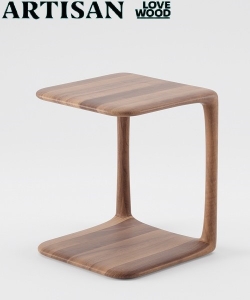 Blend Side Table drewniany stolik boczny Artisan