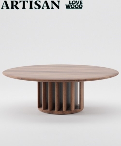 Grid Coffee Table stolik kawowy z litego drewna | Artisan