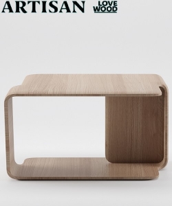 Mars stolik kawowy z litego drewna | Artisan