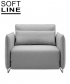 Cord designerski fotel | Softline