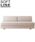 Lounge 3 designerska sofa rozkładana | Softline