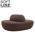 Sisters Pouf backrest pufa z oparciem | Softline