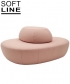 Sisters Pouf backrest pufa z oparciem | Softline