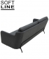 Venus designerska sofa rozkładana | Softline
