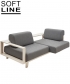 Wood sofa z funkcją spania Softline