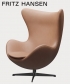 Egg leather 5 Rustik legendarny fotel Fritz Hansen