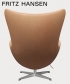 Egg leather 5 Natural legendarny fotel Fritz Hansen