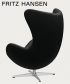 Egg leather 5 GRACE legendarny fotel Fritz Hansen