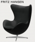 Egg leather 5 GRACE legendarny fotel Fritz Hansen