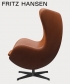 Egg leather 5 GRACE legendarny fotel Fritz Hansen