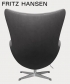 Egg leather 5 EMBRACE legendarny fotel Fritz Hansen