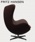 Egg leather 5 EMBRACE legendarny fotel Fritz Hansen