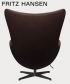 Egg leather 5 EMBRACE legendarny fotel Fritz Hansen