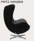 Egg leather 4 legendarny fotel Fritz Hansen