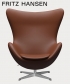 Egg leather 4 legendarny fotel Fritz Hansen