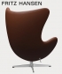 Egg leather 4 legendarny fotel Fritz Hansen