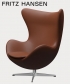 Egg leather 4 legendarny fotel Fritz Hansen