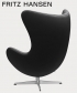 Egg leather 3 legendarny fotel Fritz Hansen