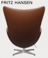 Egg leather 3 legendarny fotel Fritz Hansen