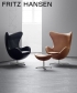 Egg leather 4 legendarny fotel Fritz Hansen