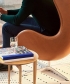 Egg leather 5 GRACE legendarny fotel Fritz Hansen