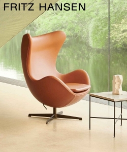 Egg leather 5 Natural legendarny fotel Fritz Hansen