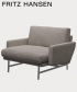 Lissoni lounge chair fotel industrialny Fritz Hansen