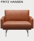 Lissoni lounge chair fotel industrialny Fritz Hansen