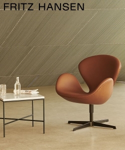 Swan lounge chair leather ekskluzywny fotel Fritz Hansen