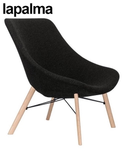Auki wooden legs fotel włoski Lapalma