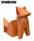 Origami Kitsune & Kokitsune rzeźba ogrodowa Vondom