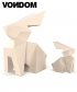 Origami Usagi & Kousagi rzeźba ogrodowa Vondom