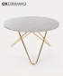 Big O stół z blatem z marmuru | OX Denmarq | Design Spichlerz