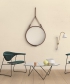 Adnet Circulaire lustro | Jacques Adnet | Gubi | Design Spichlerz