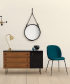 Adnet Circulaire lustro | Jacques Adnet | Gubi | Design Spichlerz