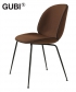 Beetle Chair Metal Soft nowoczesne tapicerowane krzesło Gubi | Design Spichlerz