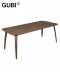 Gubi Table Rectangular subtelny stół skandynawski Gubi