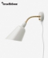 Bellevue AJ9 kinkiet biały | &tradition | design Arne Jacobsen